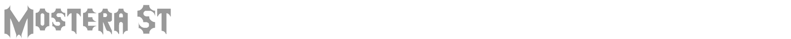 Mostera St font preview
